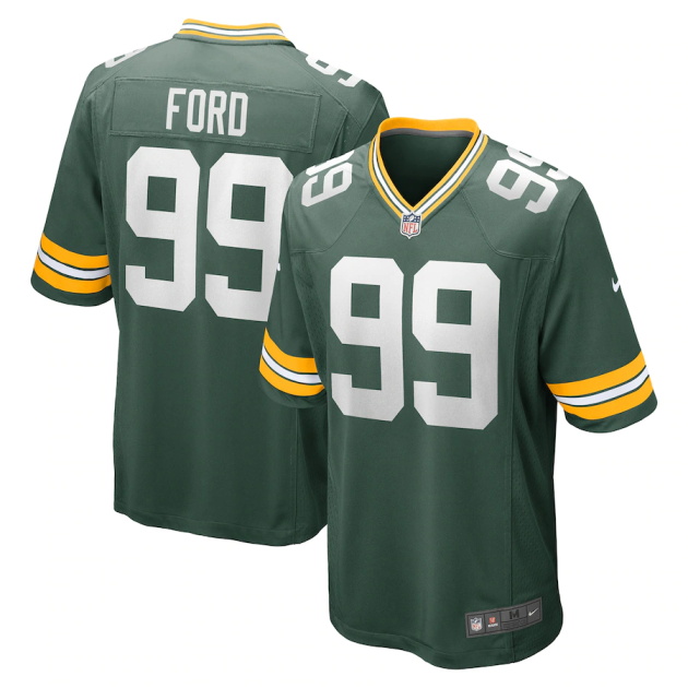 mens nike jonathan ford green green bay packers game player jersey